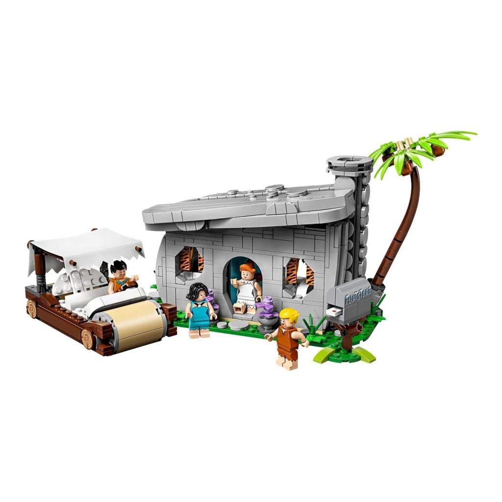 LEGO Ideas 21316 Flintstones house with removable roof for imaginative play and display.