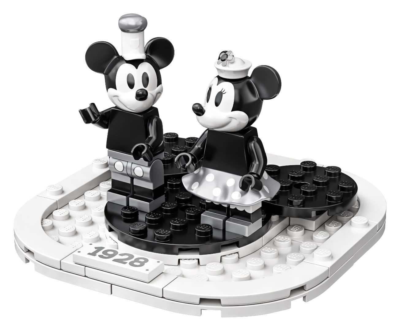 Collectible display piece for Disney fans and LEGO collectors