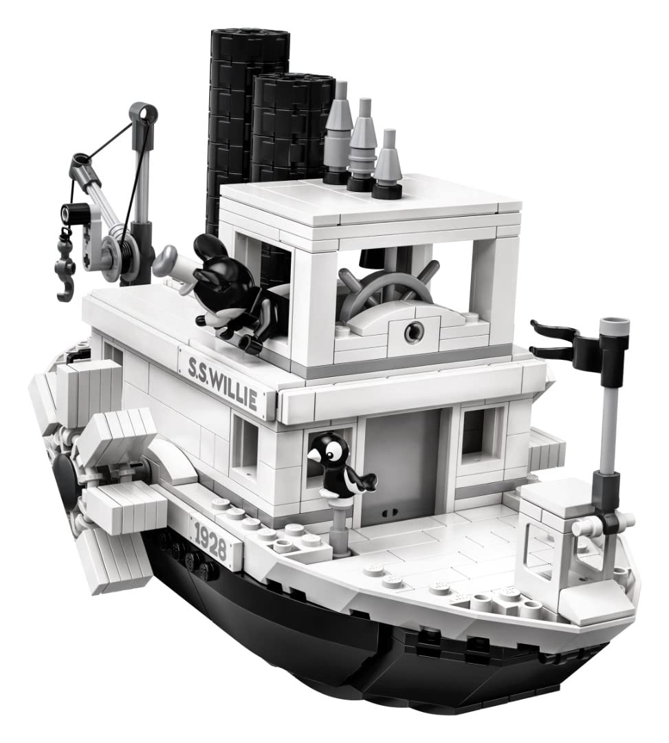 Crane and cargo feature on the Steamboat Willie deck