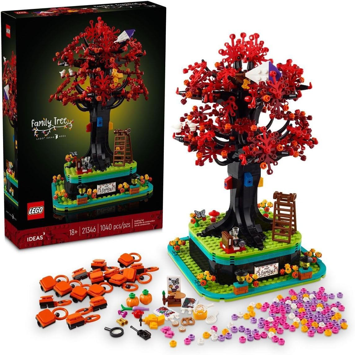 LEGO Ideas 21346 Family Tree displays photos and keepsakes beautifully for nostalgic decor