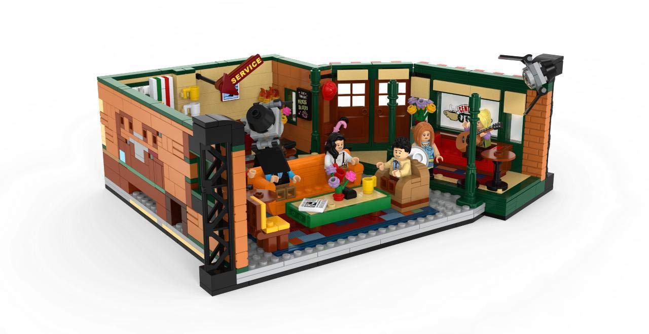 LEGO Ideas Central Perk removable seating supports flexible play and rearrangements.