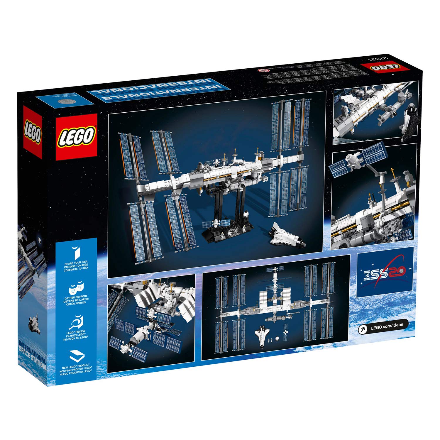 LEGO Ideas ISS 21321 three cargo spacecrafts for an orbit scene