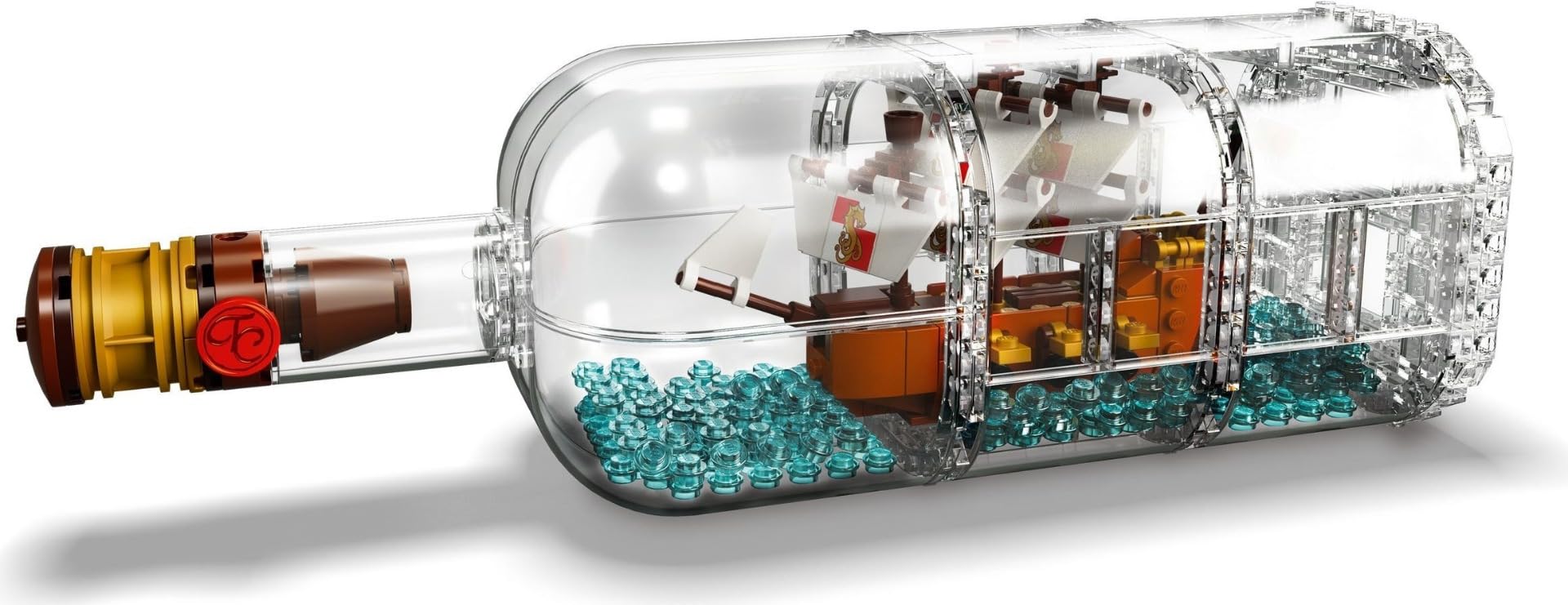 LEGO Ideas Ship in a Bottle 92177 packaging ready for gifting or collection