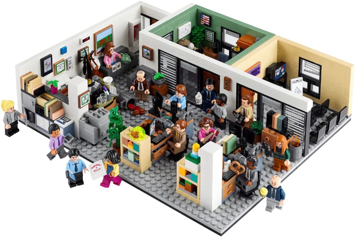 Michael's office slide-out feature adds drama to display arrangements.
