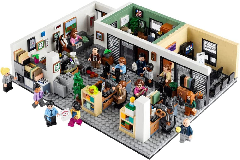 Michael's office slide-out feature adds drama to display arrangements.