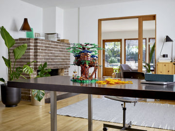 LEGO Ideas Tree House 21318 master bedroom detail inspires creative play and scene-building.