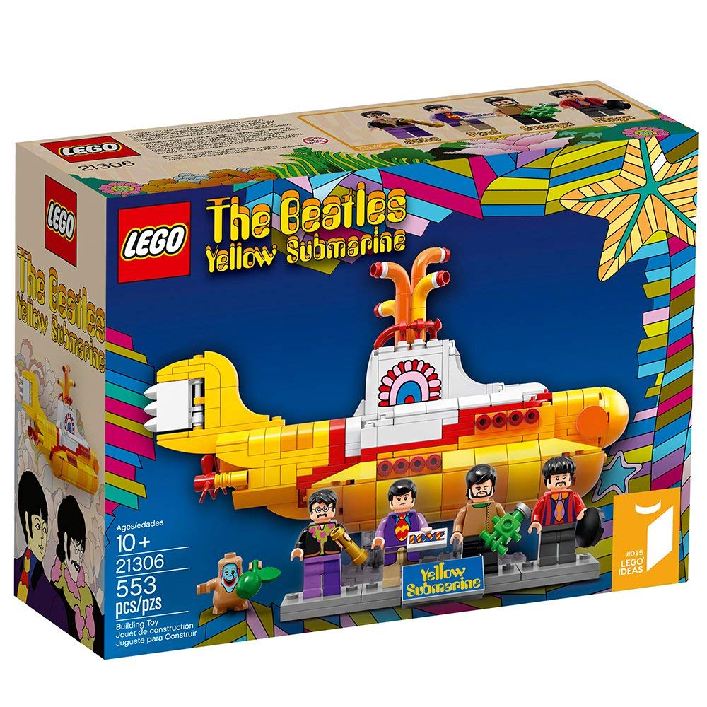 LEGO Ideas Yellow Submarine top is removable for easy minifigure access and display.