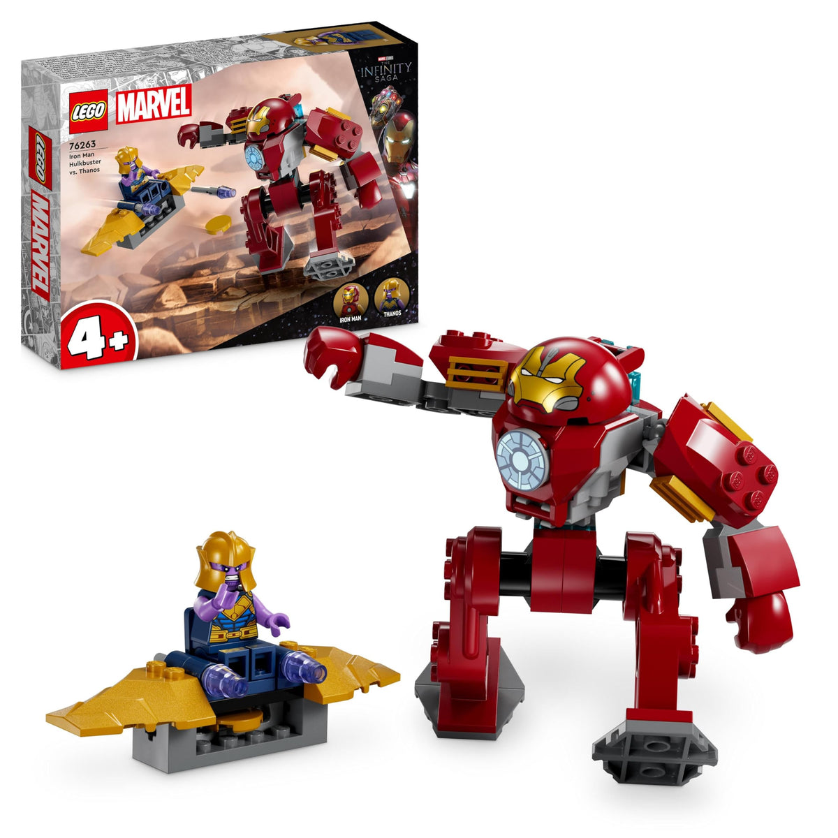 LEGO Iron Man Hulkbuster mech figure for quick, imaginative playtime