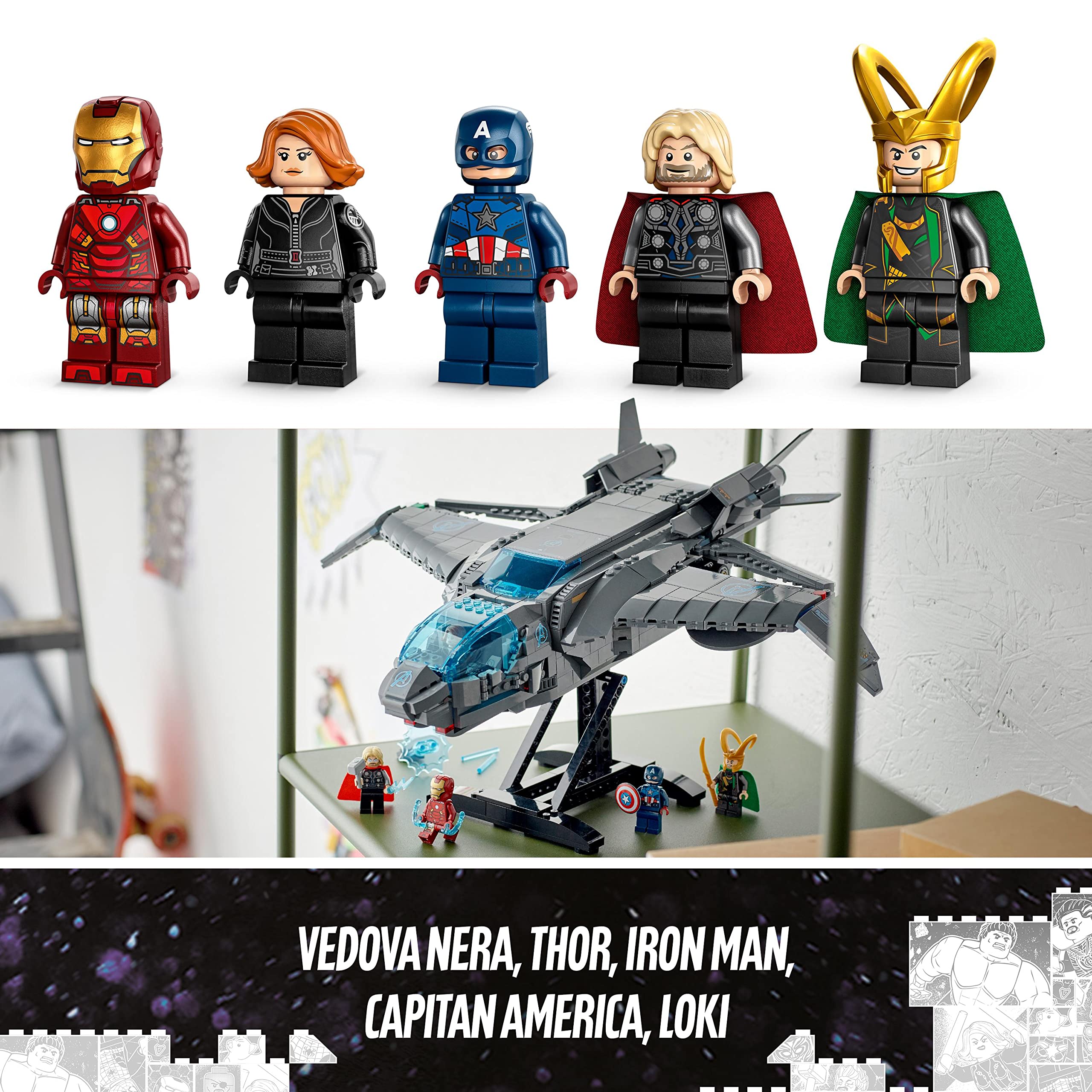 LEGO Iron Man minifigure boosts high-tech battles during missions.