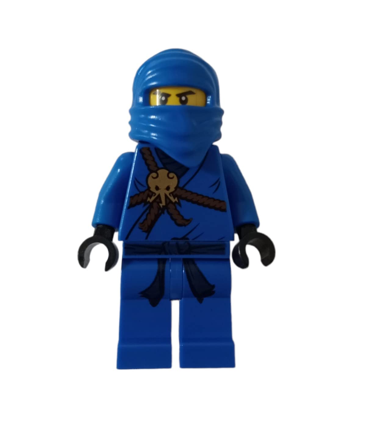 LEGO Jay blue ninja minifigure front view for dynamic play and display