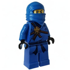 LEGO Jay blue ninja minifigure head print highlights authentic character styling