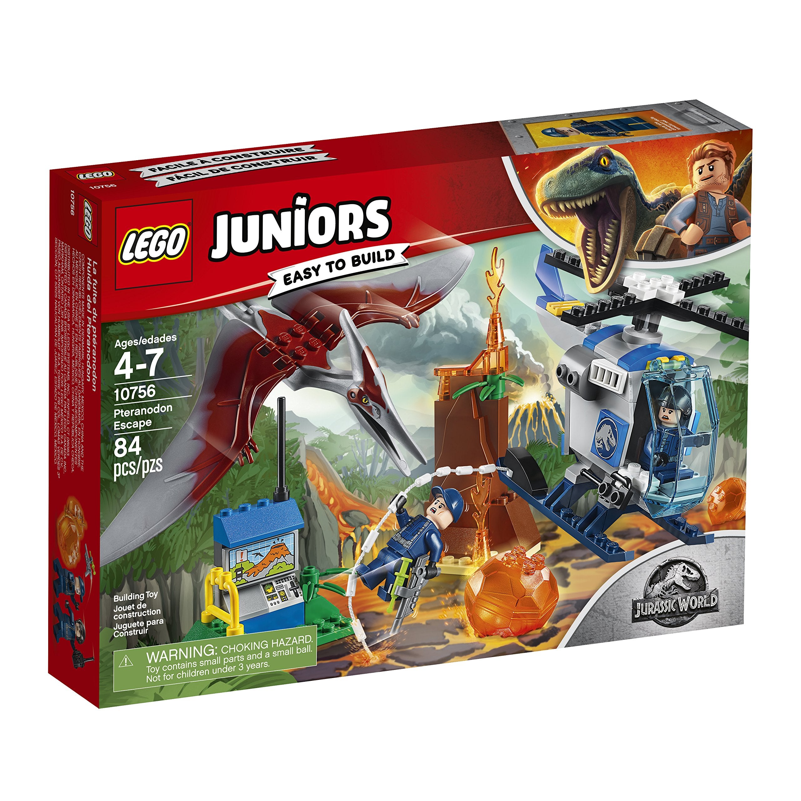 LEGO Juniors Pteranodon Escape minifigures inspire storytelling adventures.