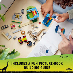LEGO Jurassic Park gate and breakout fence provide exciting rescue scenarios and building challenges.