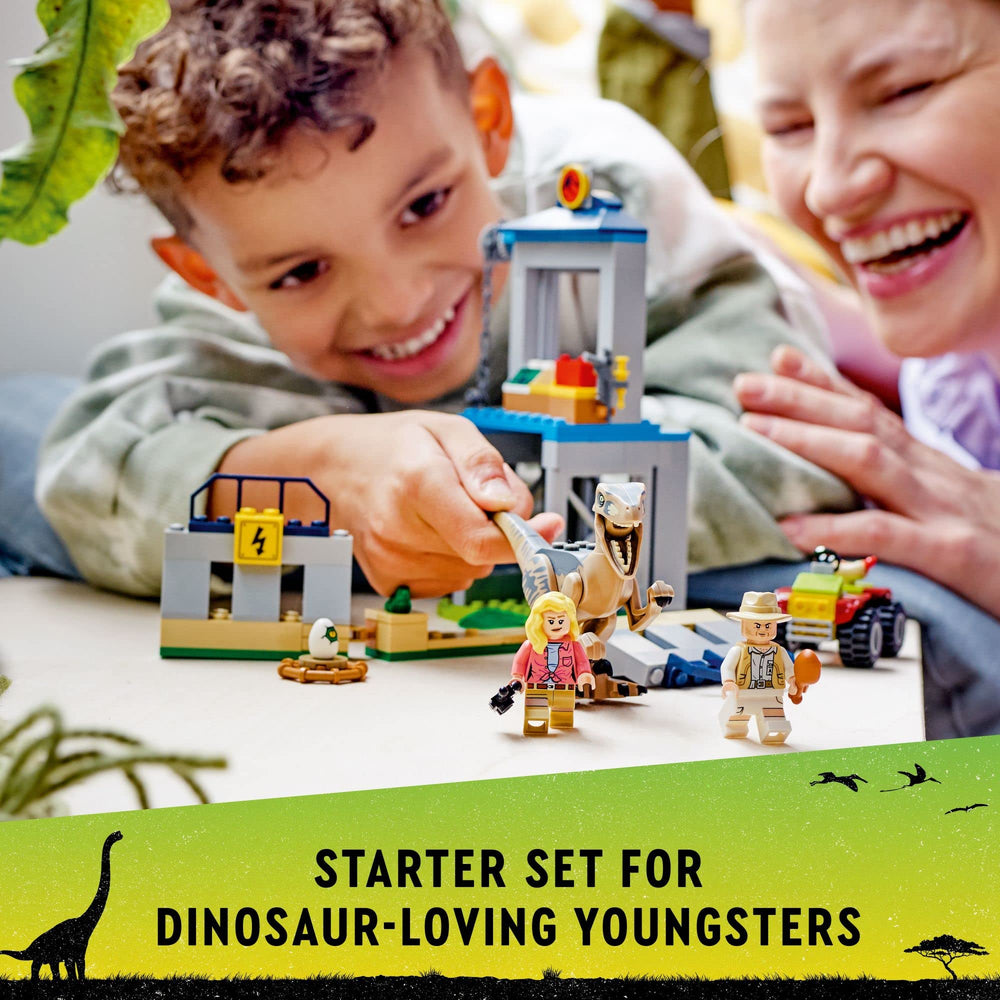 LEGO Jurassic Park off-roader vehicle ready for action-inspired adventures.