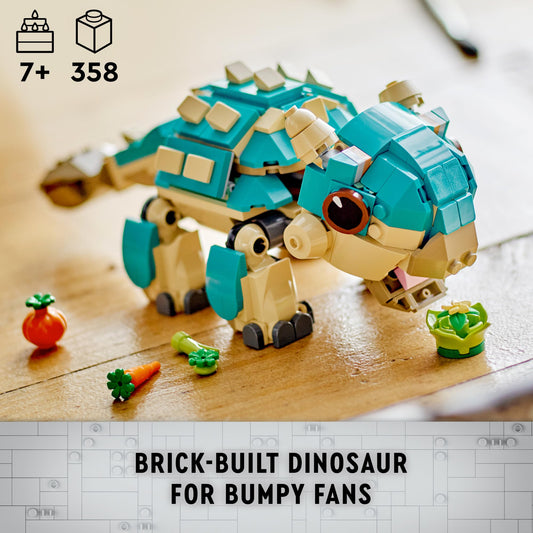 LEGO Jurassic World Baby Bumpy opens its jaw for interactive storytelling