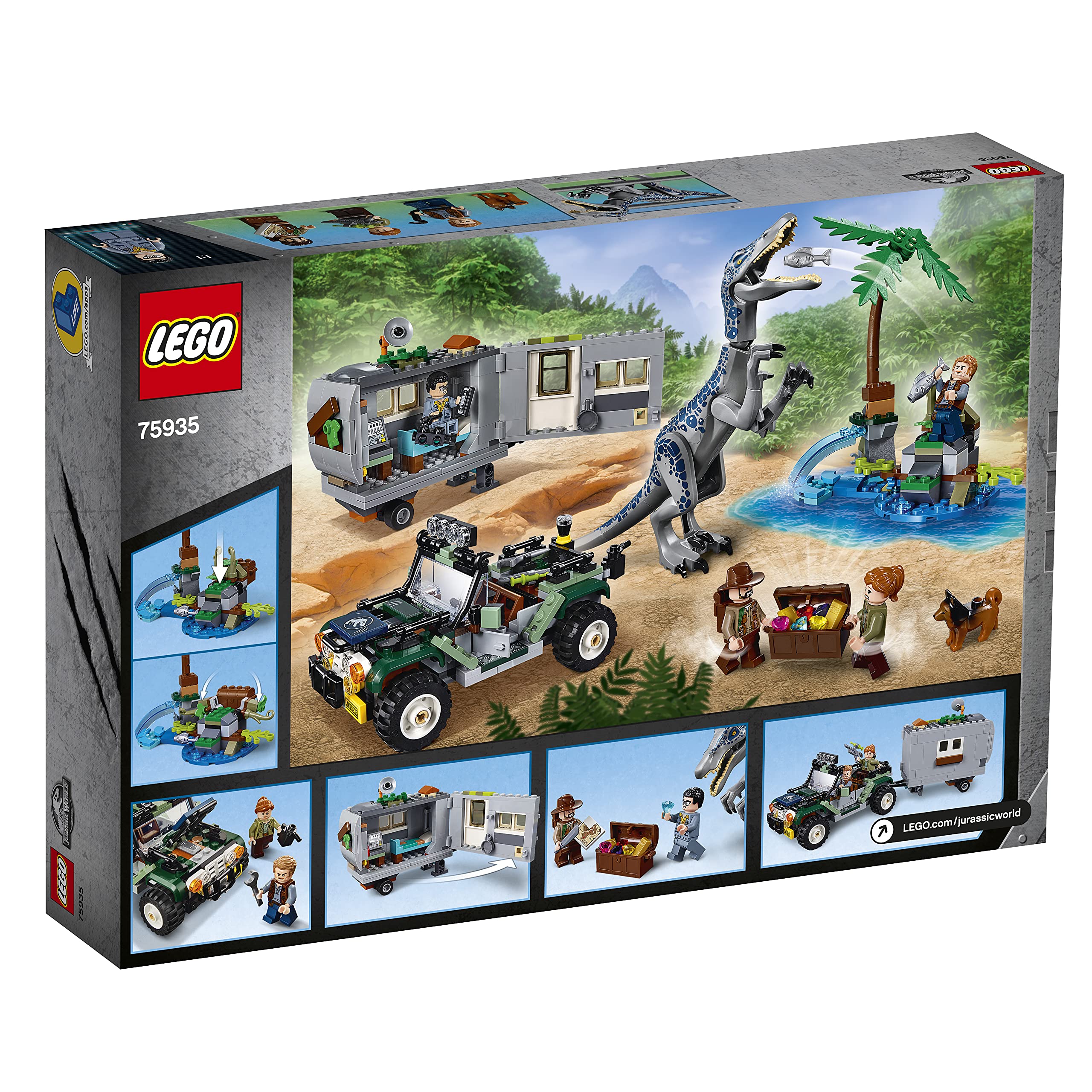 LEGO Jurassic World Baryonyx Face-Off Sinjin Prescott minifigure jungle conflict