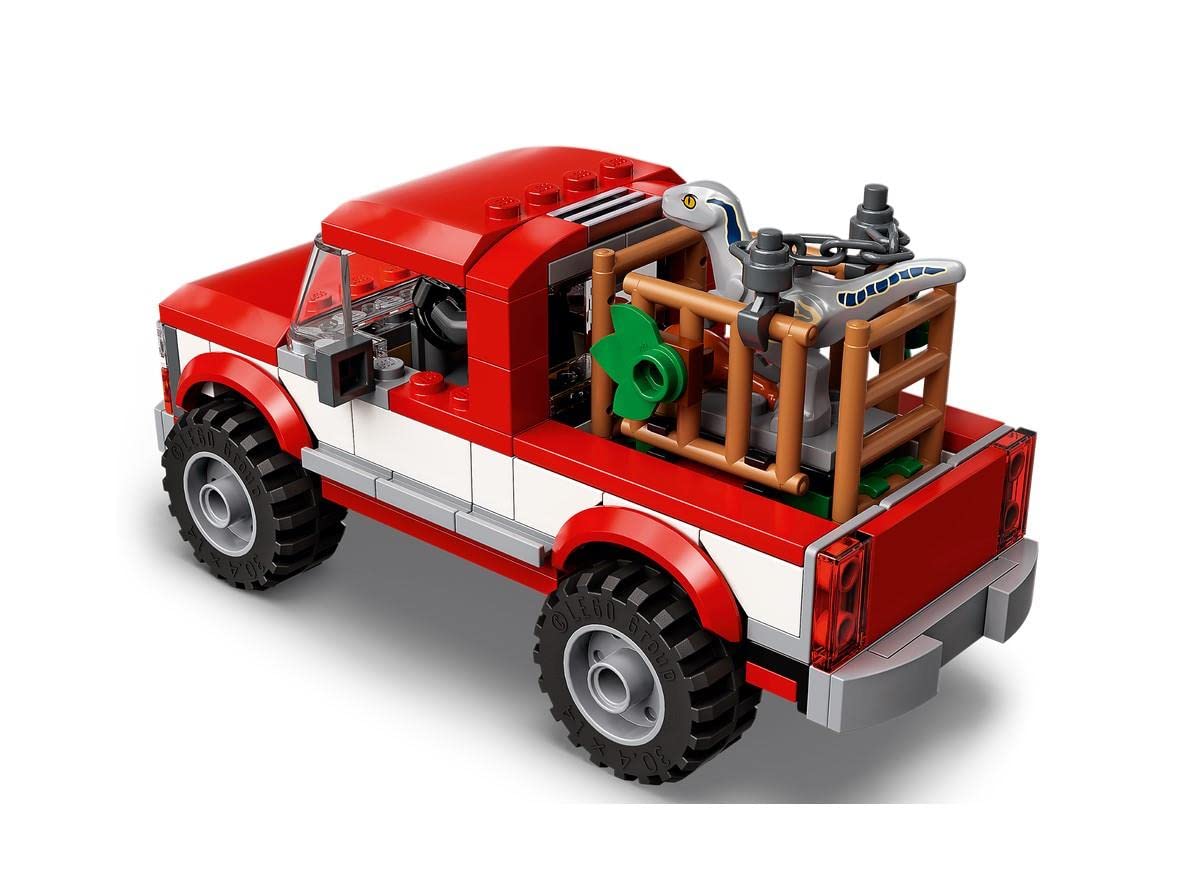 LEGO Jurassic World Blue velociraptor figure for dynamic interactions