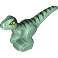 LEGO Jurassic World The Brick People tile included to enhance diorama scenes.