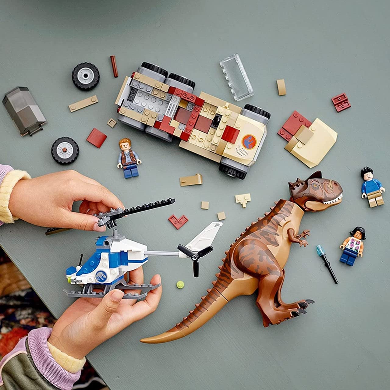 LEGO Jurassic World minifigures Kenji Sammy Owen fuel imaginative stories