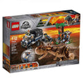LEGO Jurassic World Carnotaurus Gyrosphere Escape truck for adventurous play sessions.