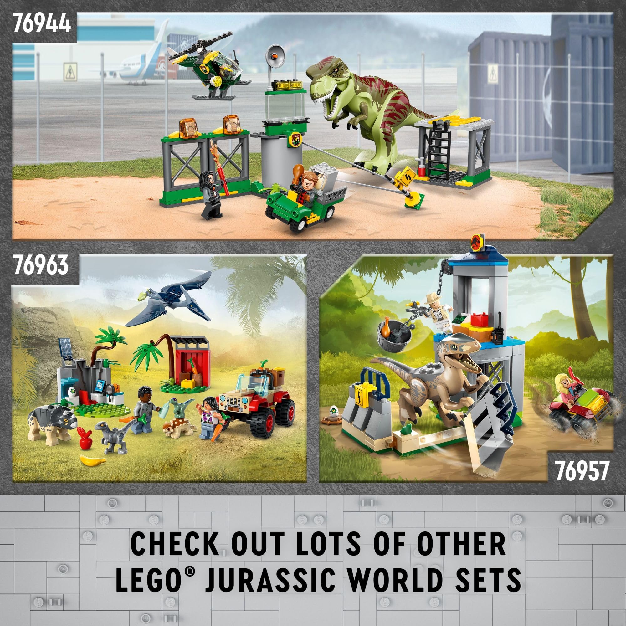 LEGO Jurassic World off-road vehicle and minifigures boost action-packed play