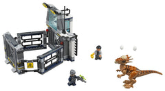LEGO Jurassic World Escape The Stygi Moloch 75927 diorama scene for immersive play.