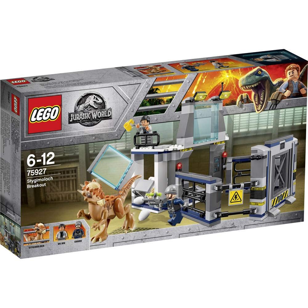 LEGO Jurassic World Escape The Stygi Moloch 75927 main model for imaginative play and display.