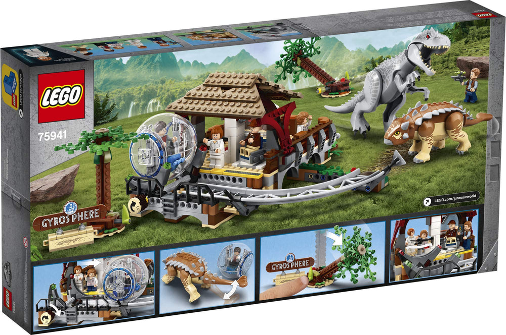 Jungle build with knock-down trees for interactive dino encounters