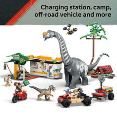 LEGO Jurassic World off-road vehicle with trailer and drone enables dynamic adventures