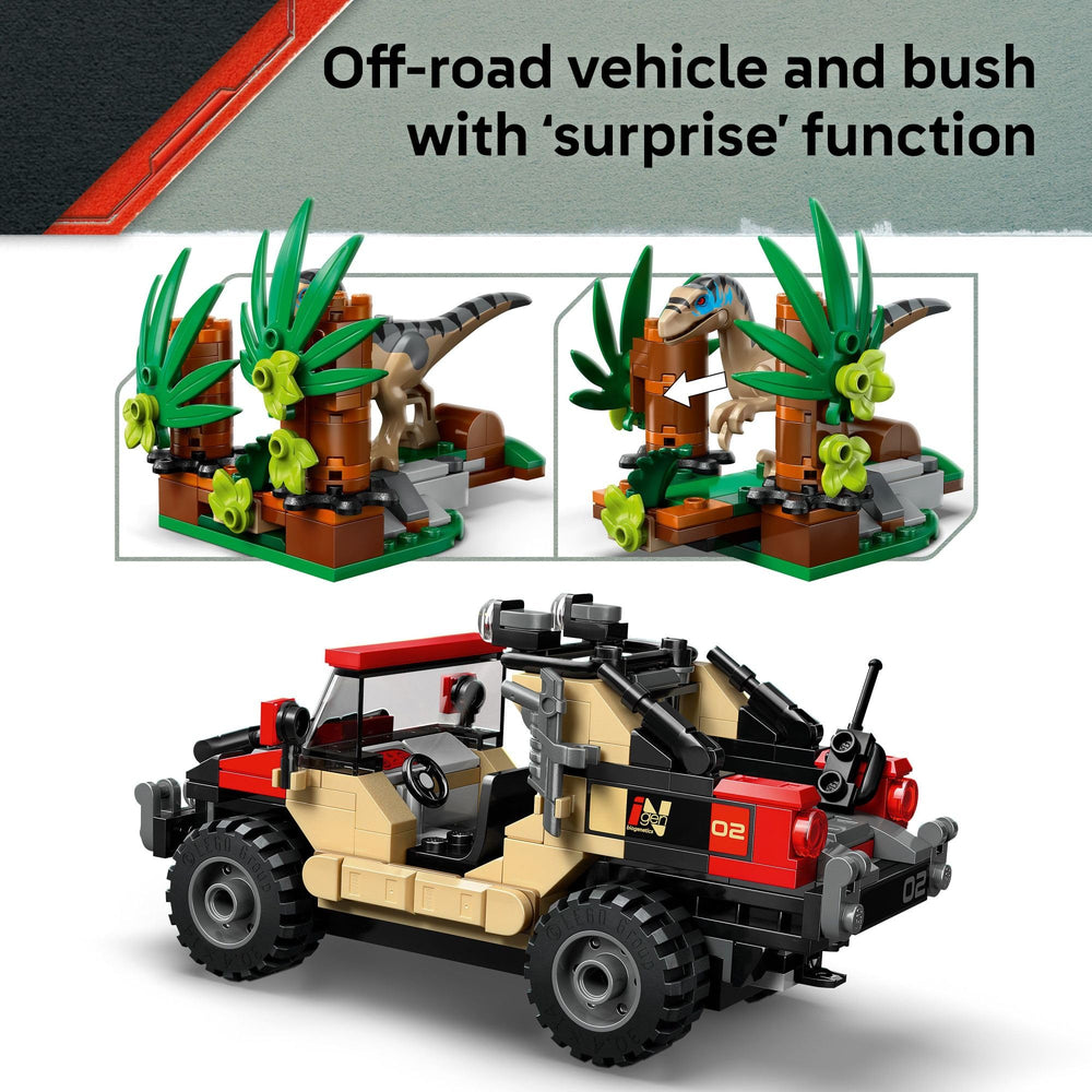 LEGO Jurassic World Reuben Delgado minifigure image supports story-based adventures.