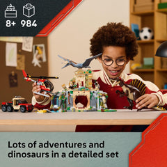 LEGO Jurassic World Quetzalcoatlus figures ready for aerial adventures and creative battle scenes.