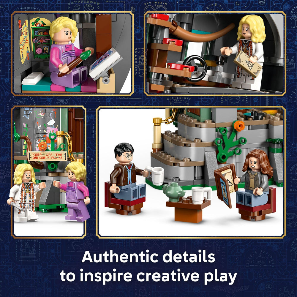 LEGO Luna Lovegood House kitchen pull-out furniture feature for easy pretend play.