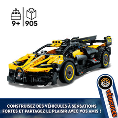 LEGO Technic model demonstrates moving mechanisms for engaging play.