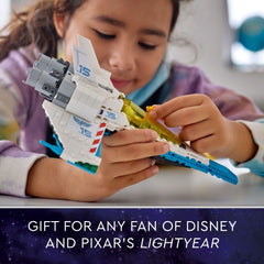 LEGO Lightyear XL-15 Spaceship contains 498 pieces for building.