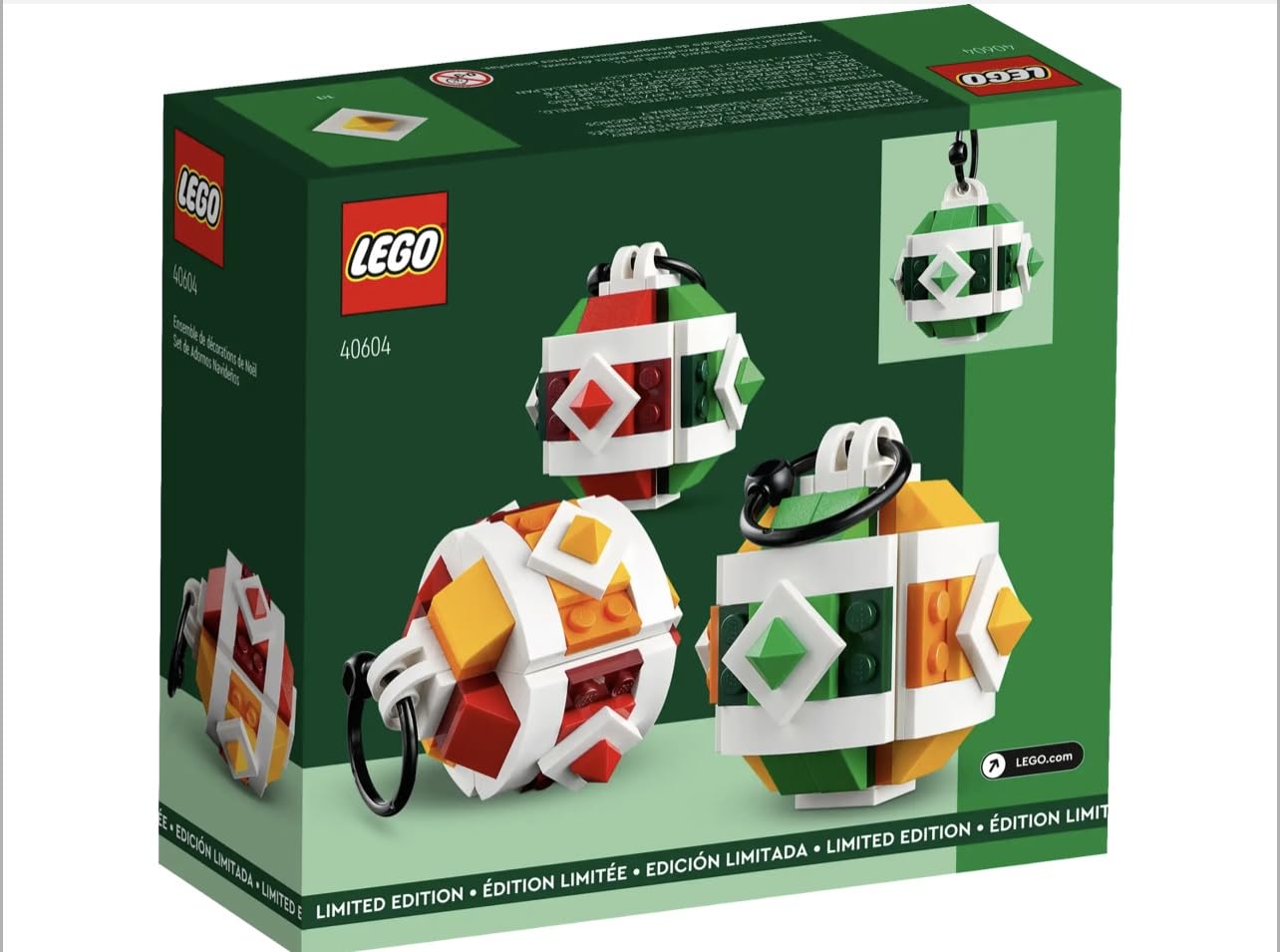 LEGO Limited Edition Christmas Decorations Set topper 1 — vibrant colors for a festive display