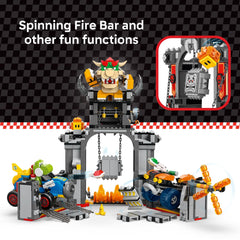 LEGO Mario Kart Thwomp plunge captures challenging racing hazards.