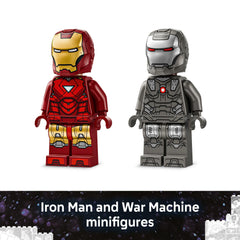 LEGO Marvel 76320 build set highlighting an action-packed battle scene