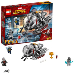 LEGO Marvel Ant-Man Quantum Vehicle cockpit opens for easy minifigure access.
