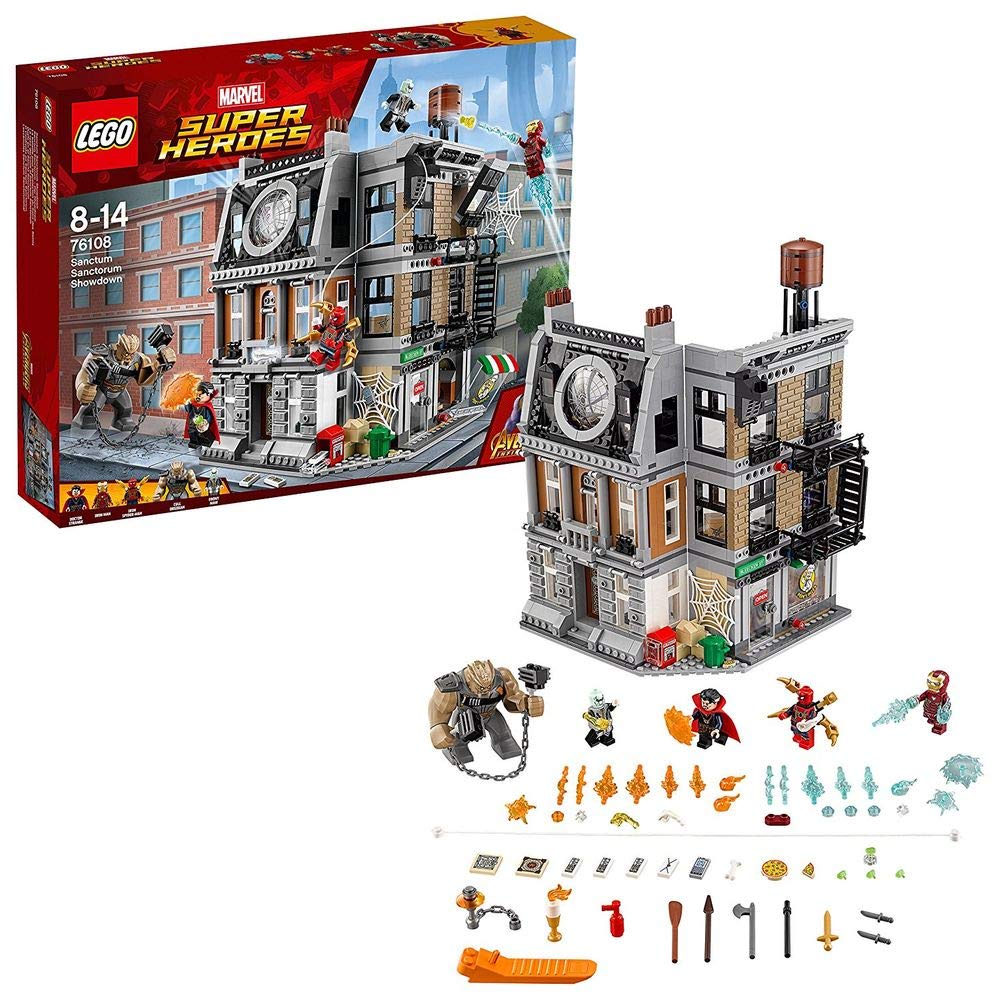 LEGO Marvel Avengers 76108 Water tower with minifigure-winch function detail.