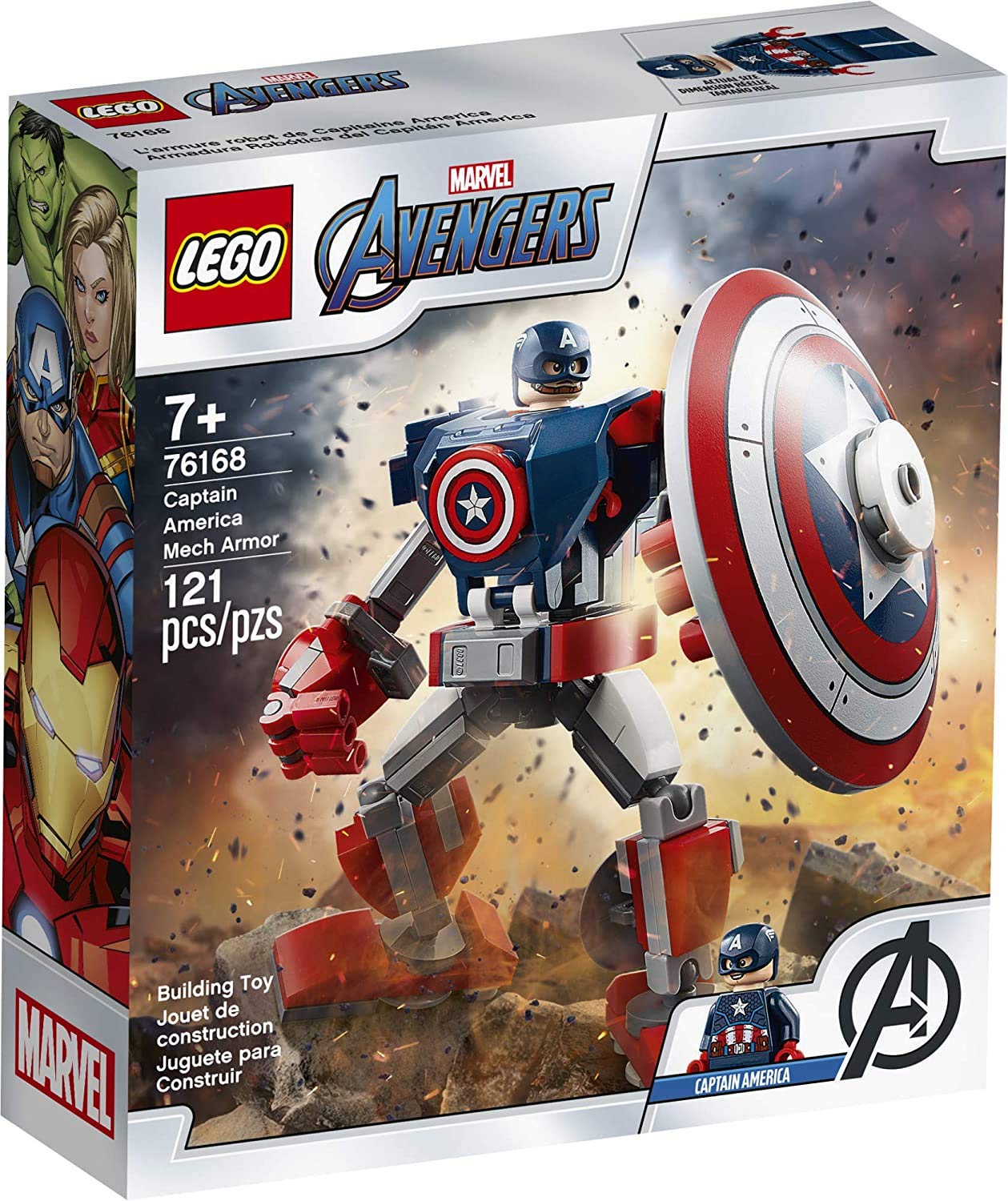 LEGO Marvel Avengers classic Captain America mech armor overview for imaginative play