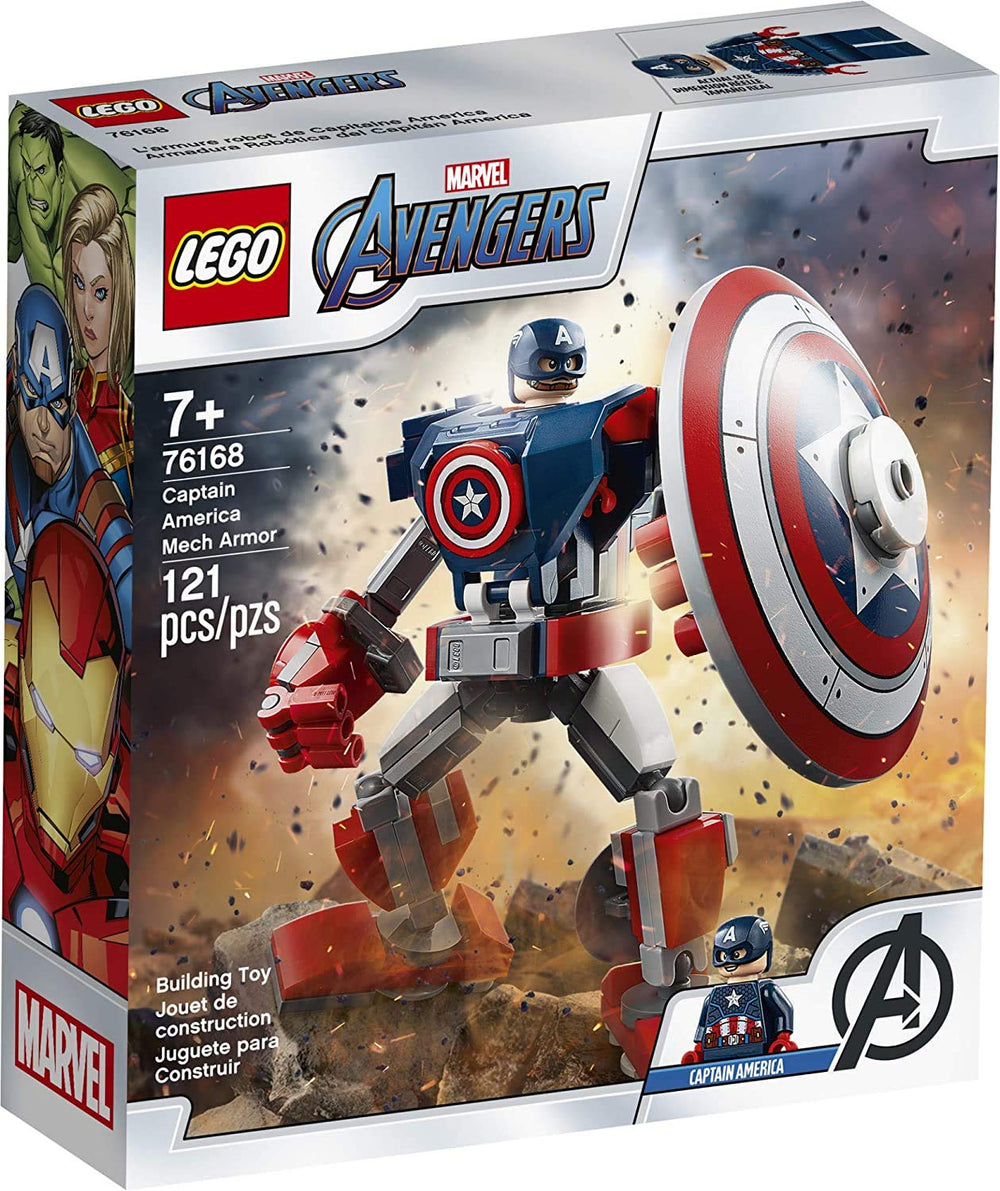 LEGO Marvel Avengers classic Captain America mech armor overview for imaginative play