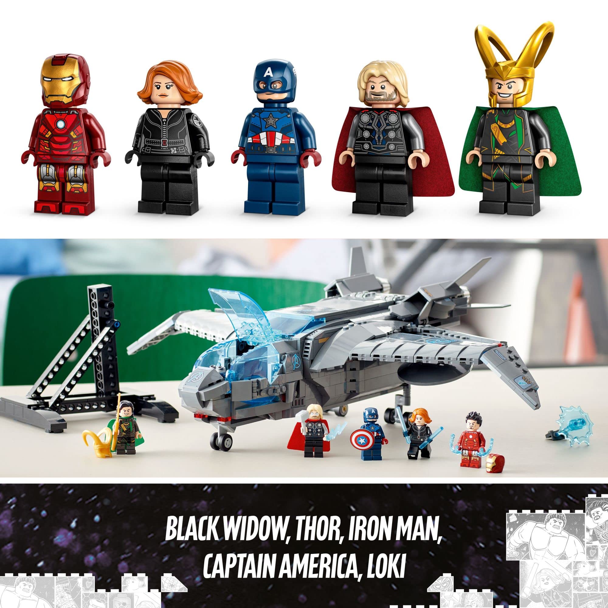 LEGO Marvel Avengers minifigures set for storytelling and battles