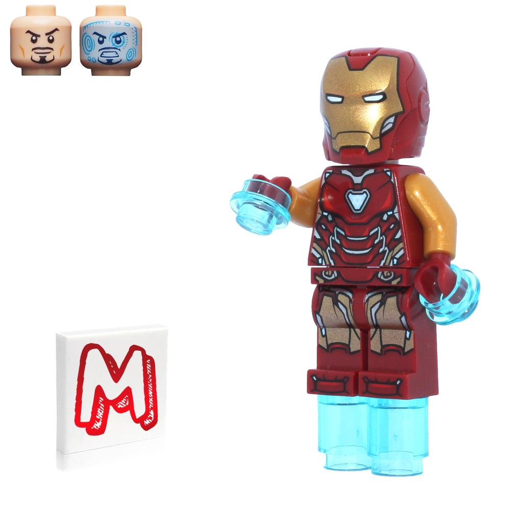 LEGO Marvel Iron Man Mark 85 blaster accessories enhance battles