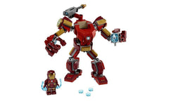 LEGO Marvel Avengers Iron Man Mech 76140 cockpit open for minifigure placement during battles