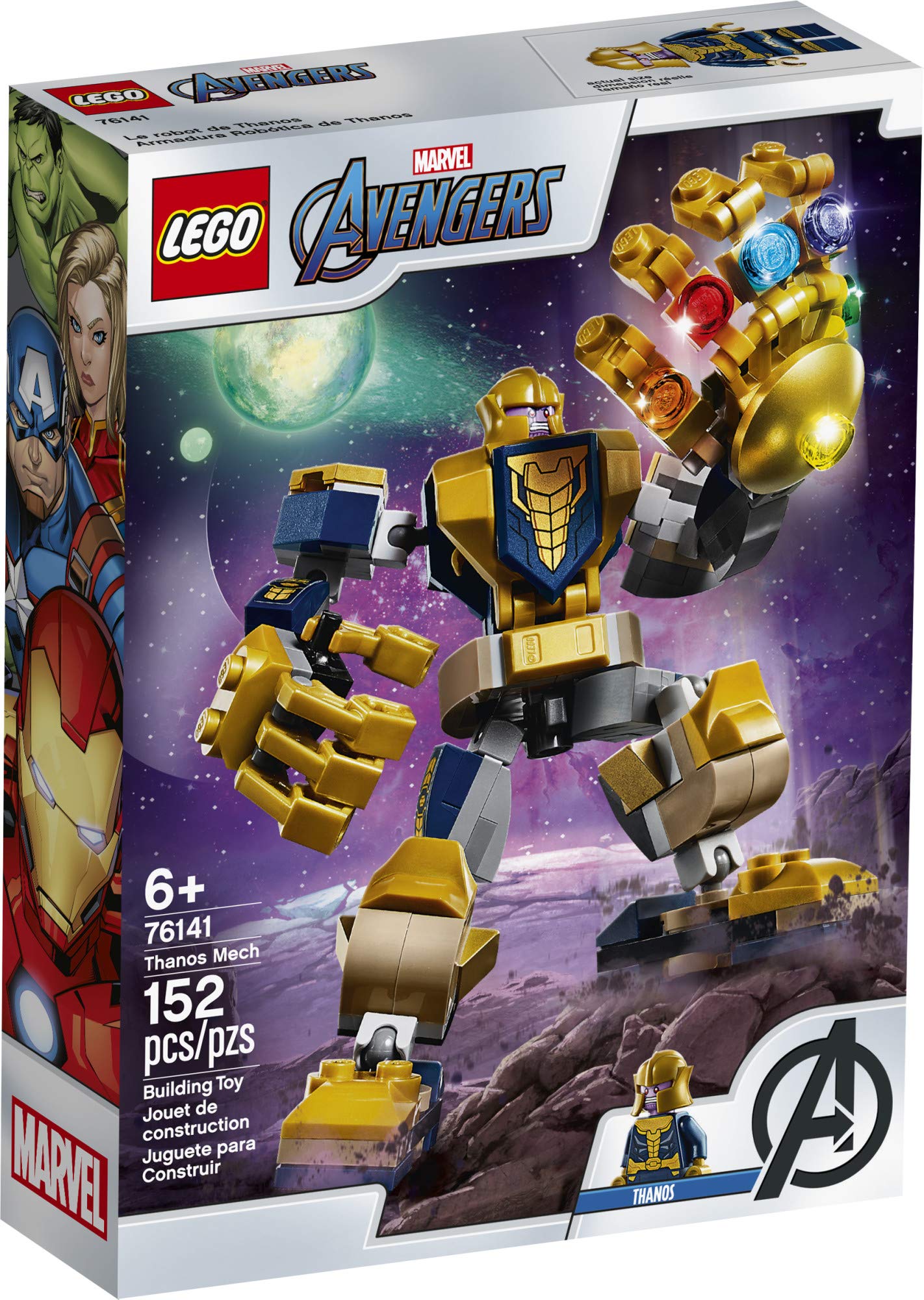 Large Thanos Mech viewed from above for dramatic display.