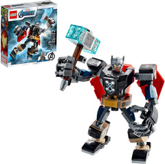 LEGO Marvel Avengers Thor Mech Armor 76169 giant hammer for dramatic battles.