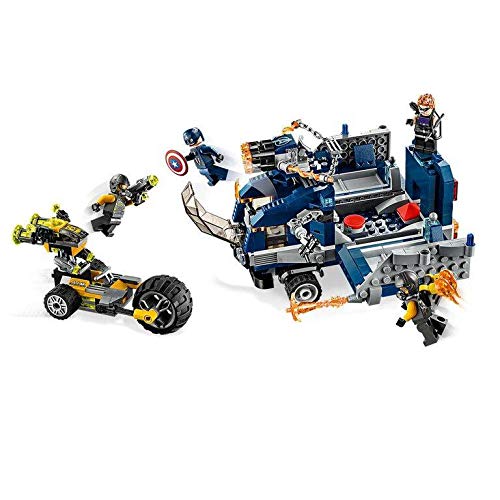 LEGO Marvel Avengers Truck Take-Down armed drone in battle pose