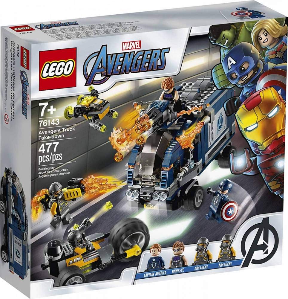 LEGO Marvel Avengers Truck Take-Down minifigures: Captain America and Hawkeye for heroic roleplay