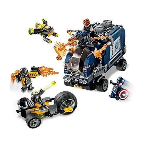 LEGO Marvel Avengers Truck Take-Down motor-trike in pursuit