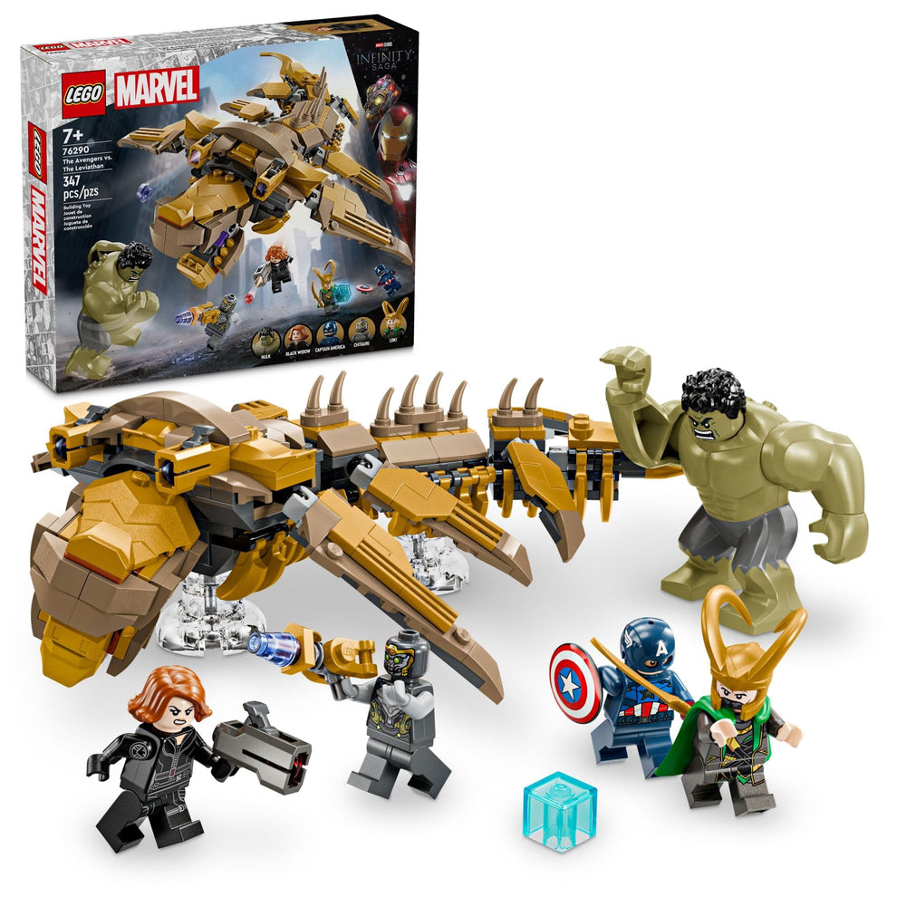 LEGO Marvel Avengers vs Leviathan Hulk action figure for dynamic superhero play and display.